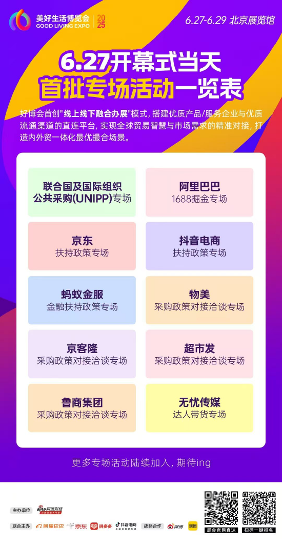阿里、京东、拼多(🗺)多、抖音电商首次联合，美好生活博览会6月在京举办！